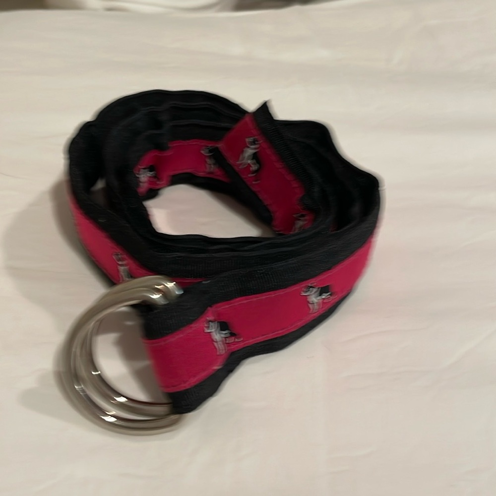 Lilly Pulitzer Boston terroir belt white label sz Medium